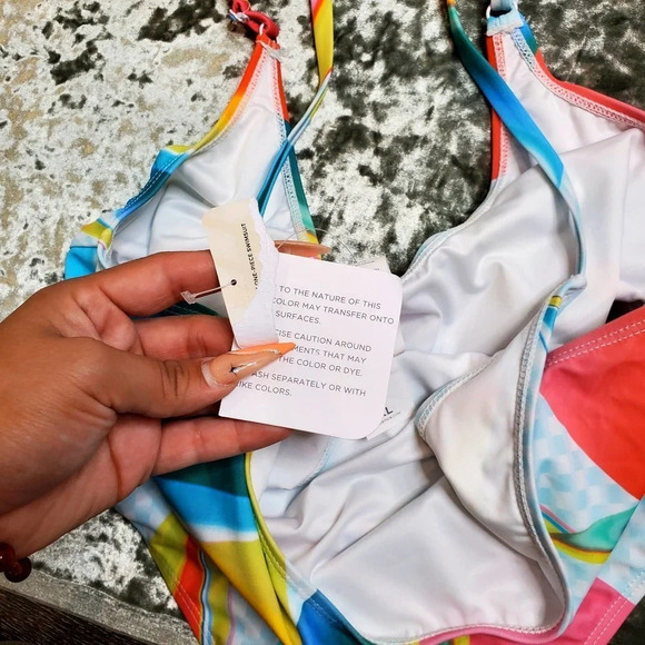 Fabletics Pride Low Back One-Piece Swimsuit - Picture 6 of 8